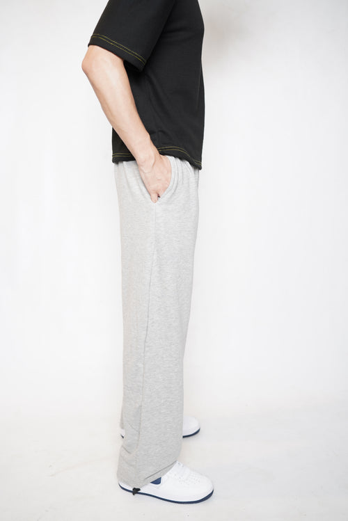 grey baggy trousers
