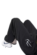 black baggy trousers